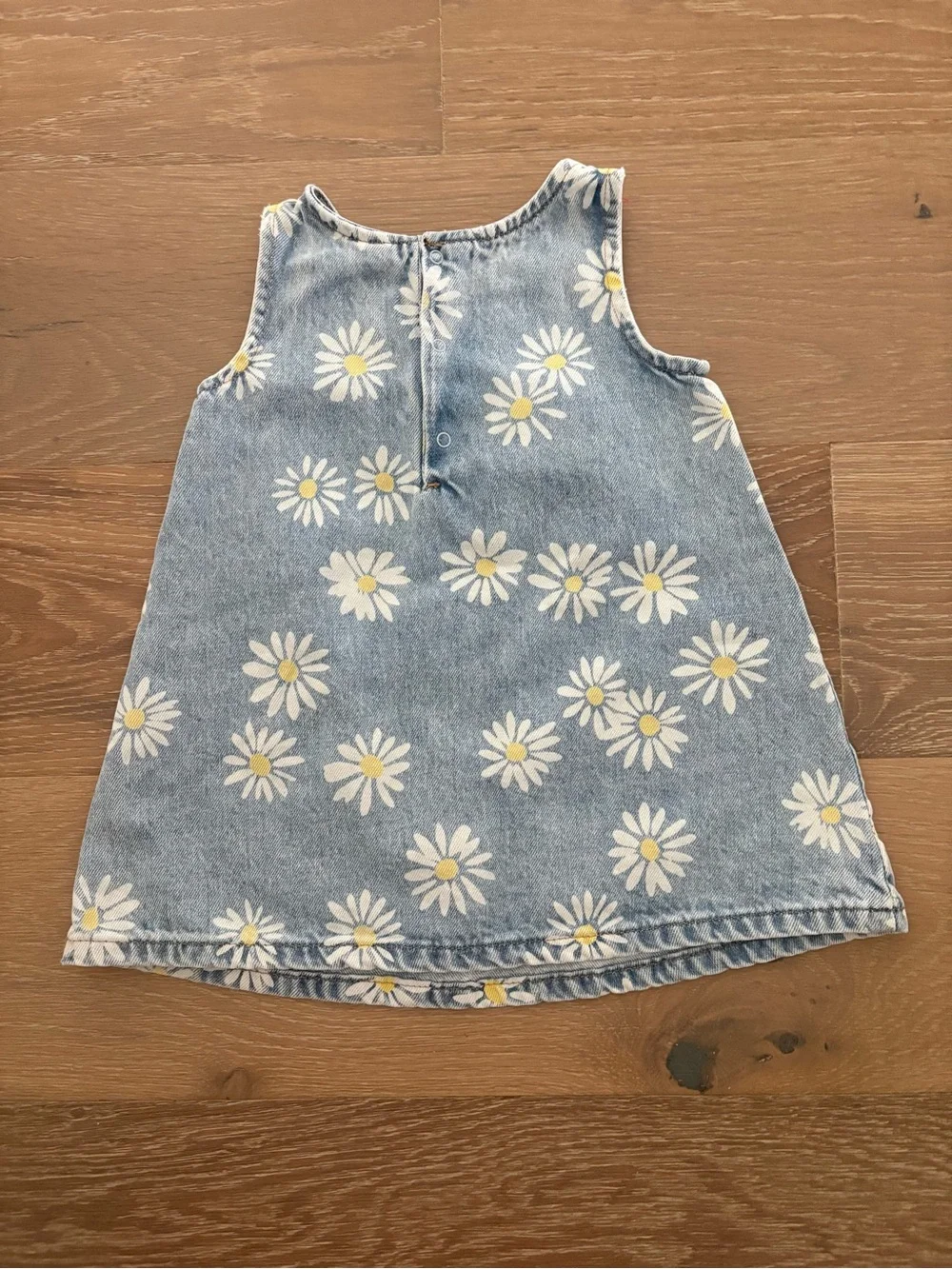 Baby Gap Girls' Blue Denim Daisy Print Dress